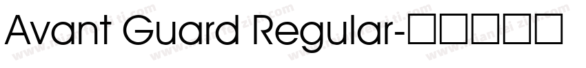 Avant Guard Regular字体转换